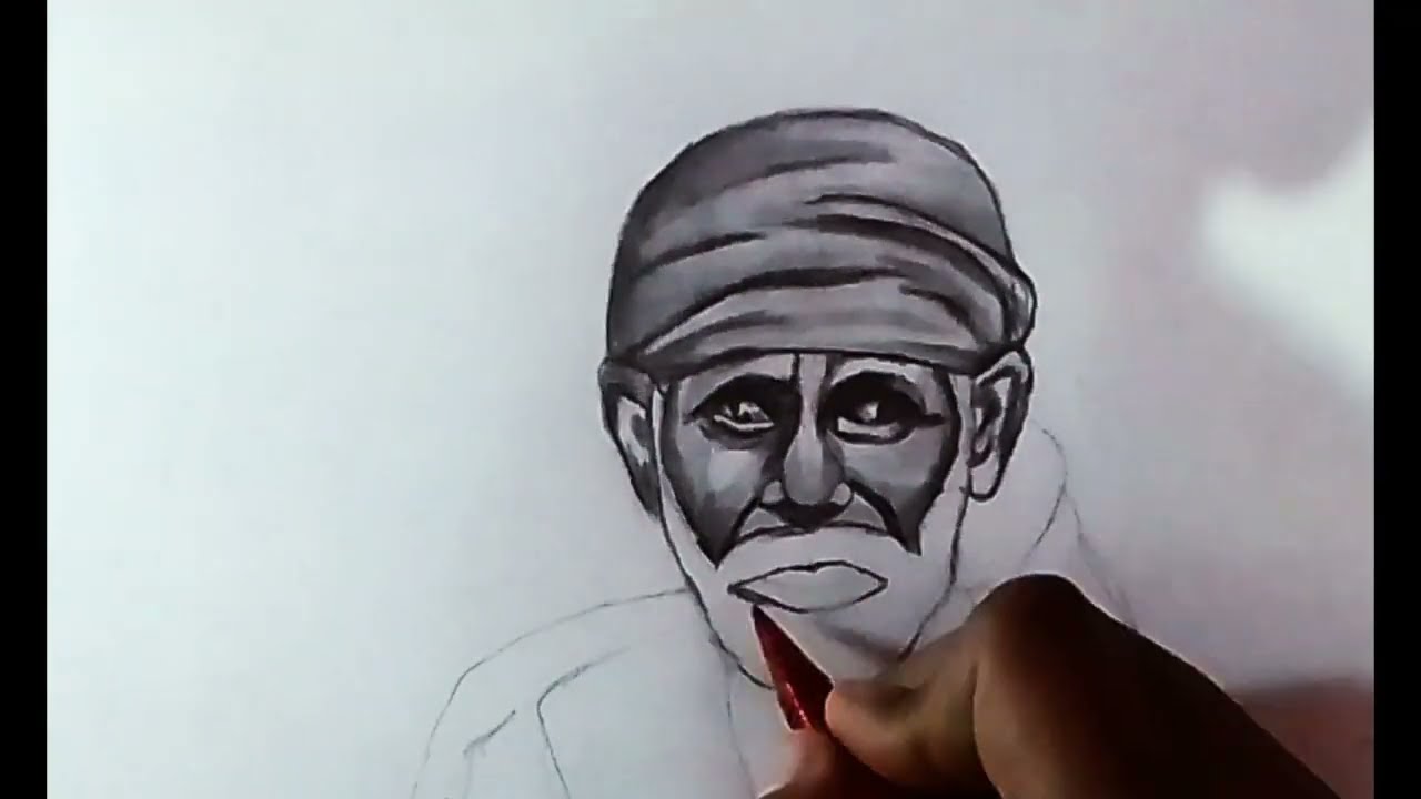 Hand made Oil Painting of Sai Baba in progress TYPE OM SAI RAM SAI GIVE  Blessings to you and your family IGFOLLOW… | Instagram